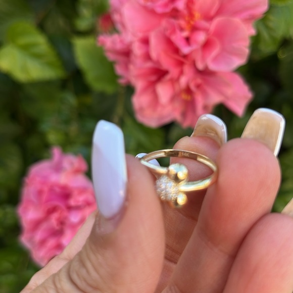 NEW 14K DESIGNER LOOK RING SIZE 
5 size 6 size 7 size 8 size 9 available - Picture 8 of 12